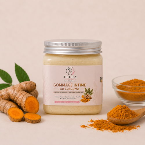Gommage intime au curcuma